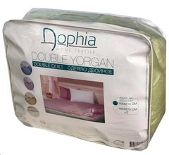 Одеяло Dophia двухслойное зима-лето на кнопках 195х215 см оливковое