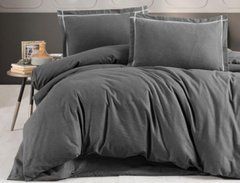 Постельное белье фланель First Choice Soprano anthracite полуторное