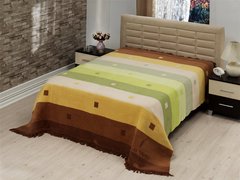 Плед Le Vele Royal Stripes Rainbow green 160х220 см