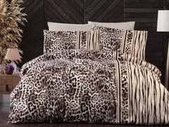 Постільна білизна First Choice Leopard brown євро