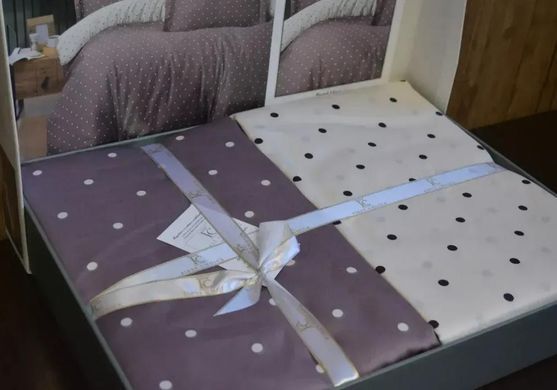 Постільна білизна First Choice Point Lilac полуторний