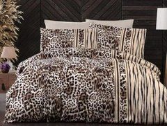 Постільна білизна First Choice Leopard kahve сімейна