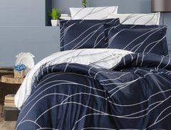 Постільна білизна First Choice Mesi Navy Blue євро
