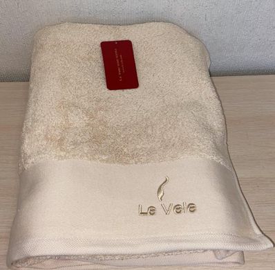 Полотенце махровое Le Vele 100x150 см бежевое