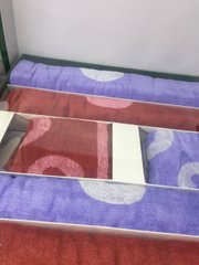 Набор бамбуковых полотенец из 6 шт.(бордовые,голубые)