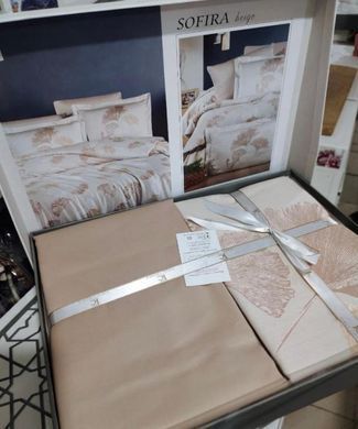 Постільна білизна First Choice Sofira beige євро