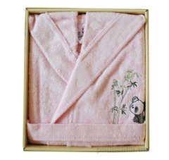 Халат детский Le Vele бамбуковый 5-6 лет розовый