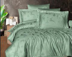 Постільна білизна First Choice Midas crepe green євро