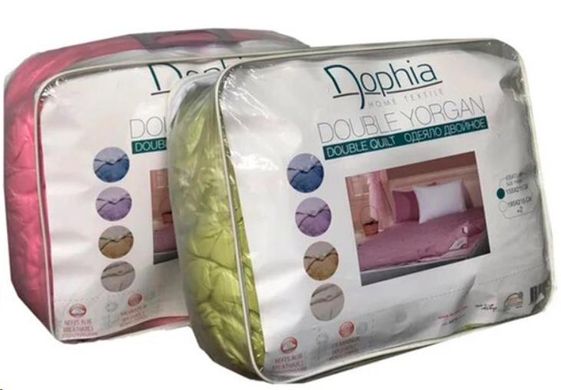 Одеяло Dophia двухслойное зима - лето на кнопках 195х215 см розовое