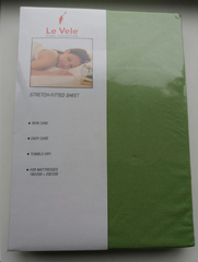 Простынь Le Vele Suprem на резинке Green трикотажная 180 - 200х200 см + резинка